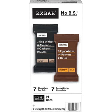 RXBAR Protein Bar, Variety Pack, 1.83 Oz., 14 Pk.